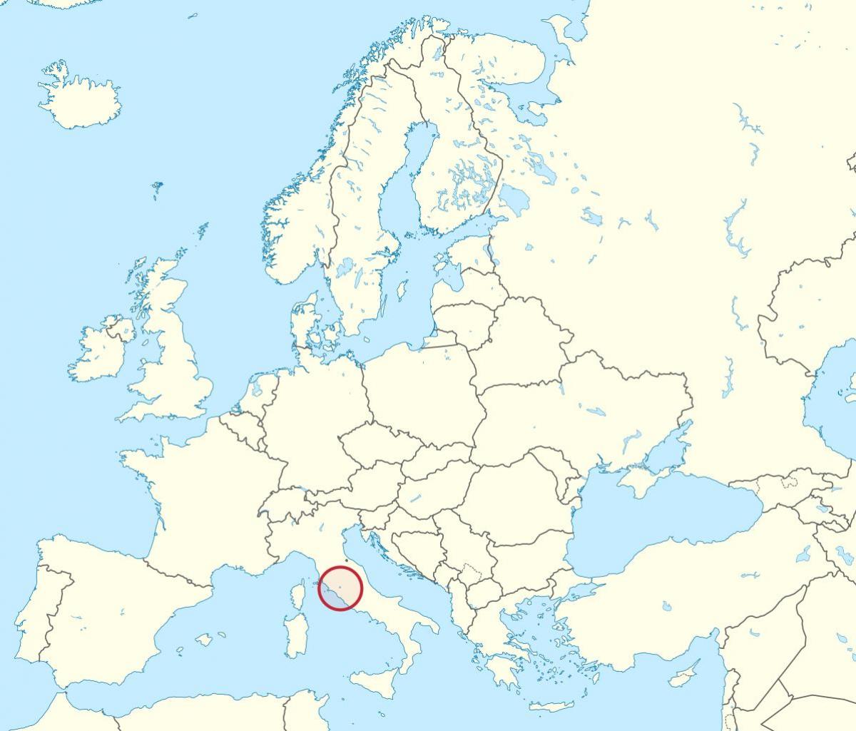 Kart over Vatikanet europa