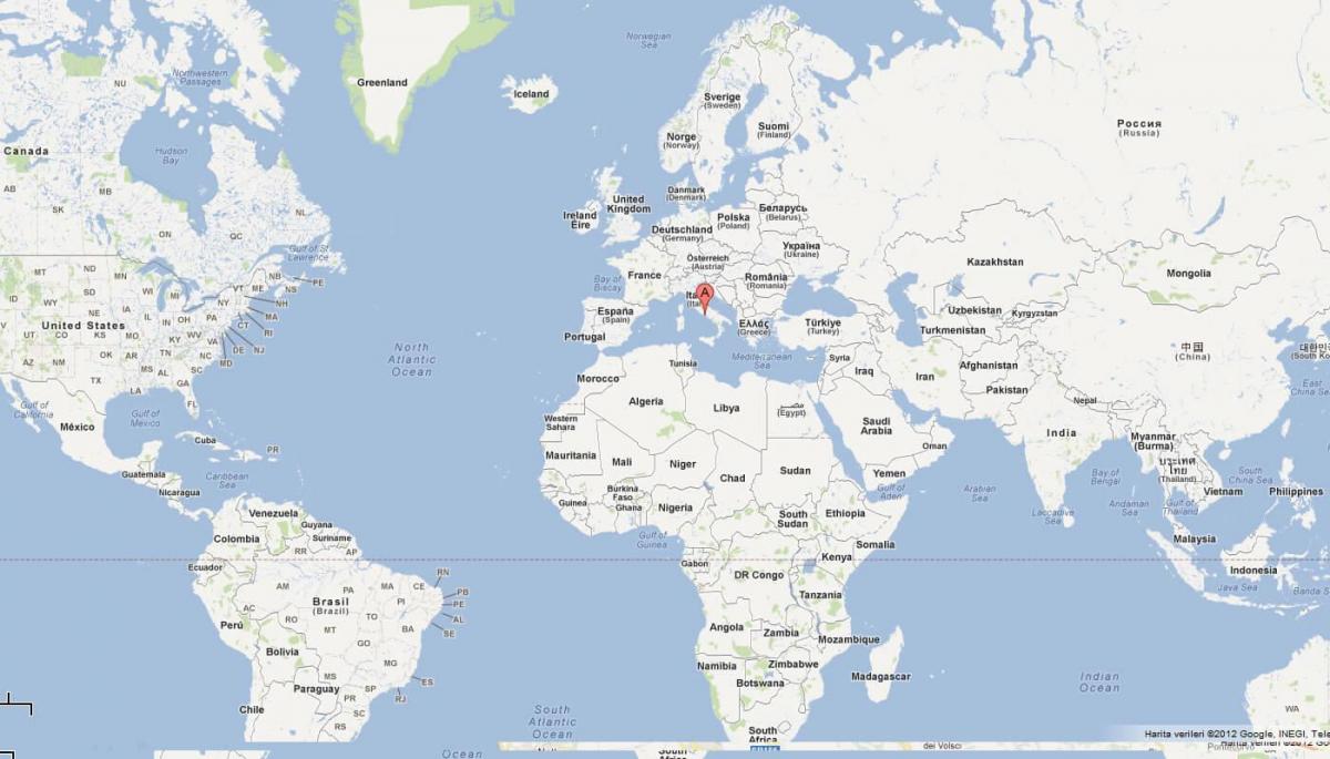 Vatikanet verden kart